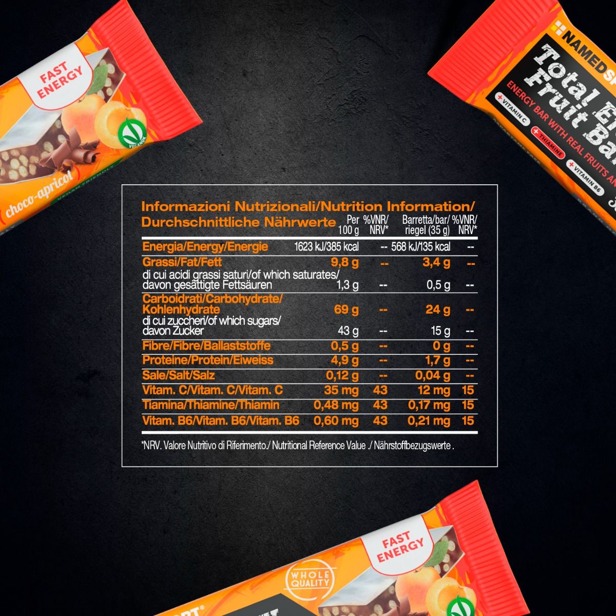 TOTAL ENERGY FRUIT BAR Choco-Apricot (35g)
